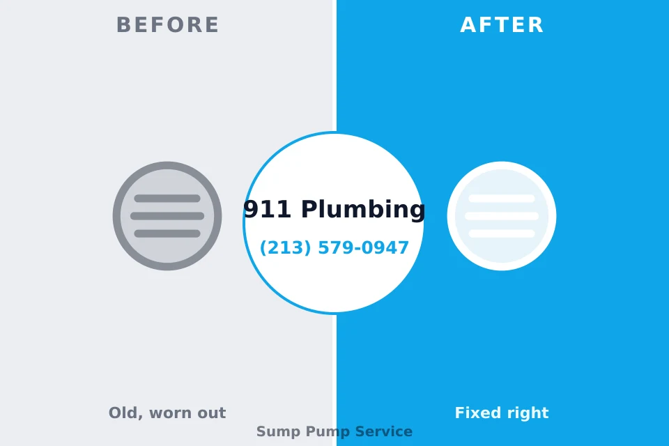 Before and after: plumbing repair Pomona, KS